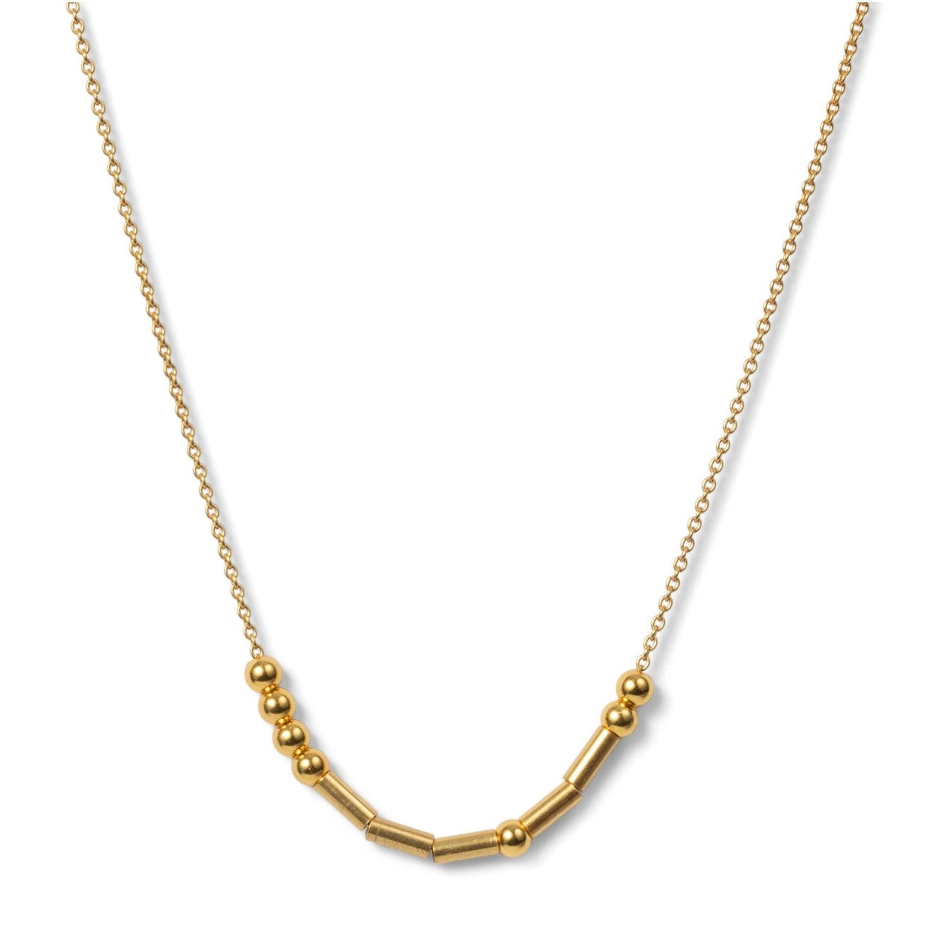 Morse Code Gold Beaded Necklace - Hope