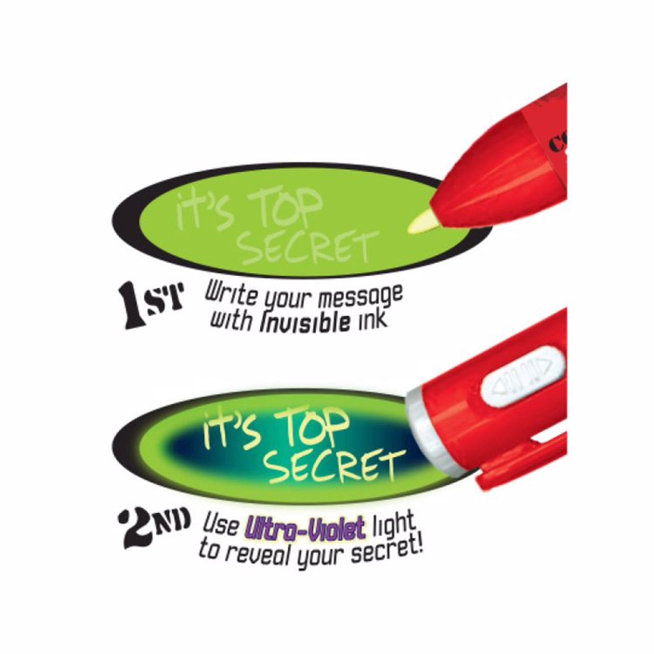 Secret Code Message Pen Party Set Secret Decoder Spy Pen (Set of 4) – International Spy Museum ...