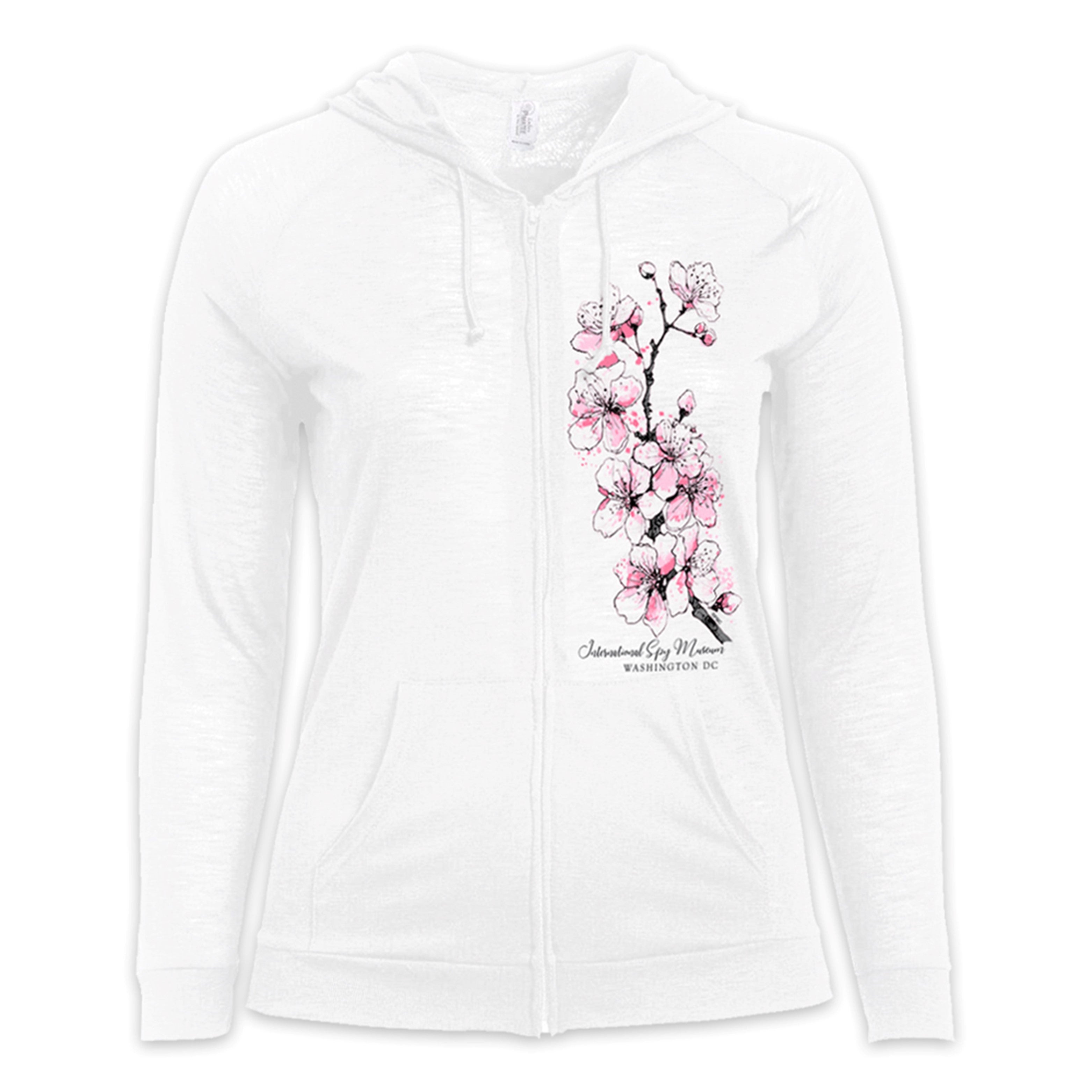 Cherry Blossom Full Zip Hoodie - Ladies