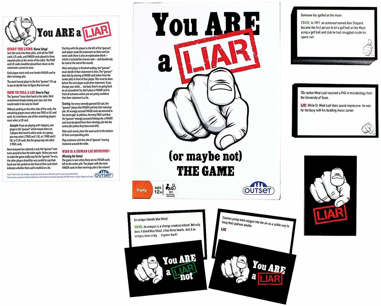 You Are A Liar - Fact Or Fiction Guessing Party Game