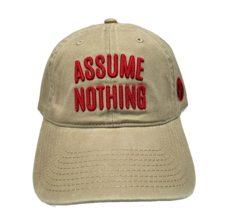 Assume Nothing Khaki Adjustable Cap