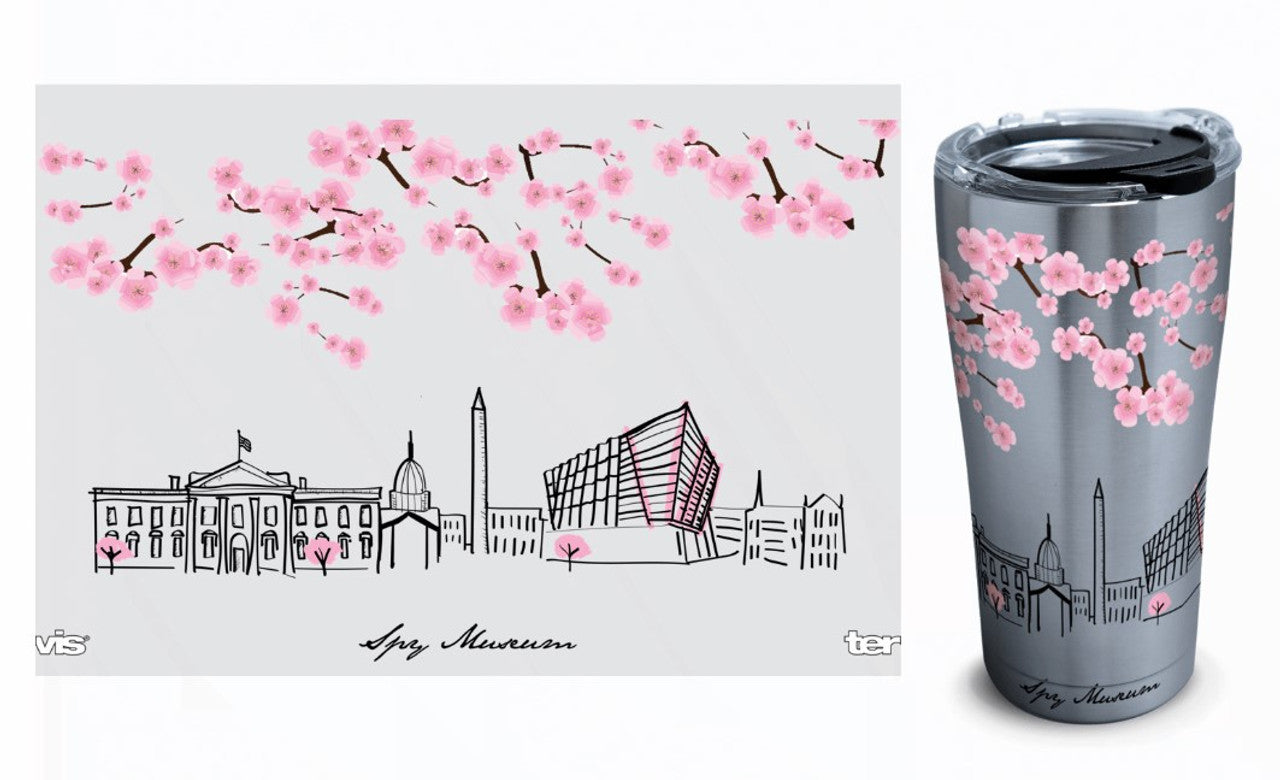 Cherry Blossom Tumbler  20 oz. (Spy Museum Exclusive)