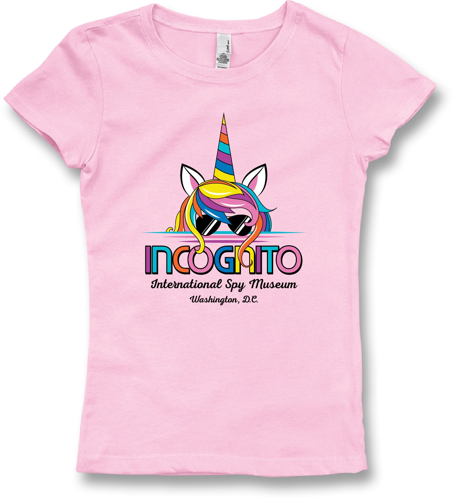 Incognito Unicorn Pink Spy Museum Tee - Youth
